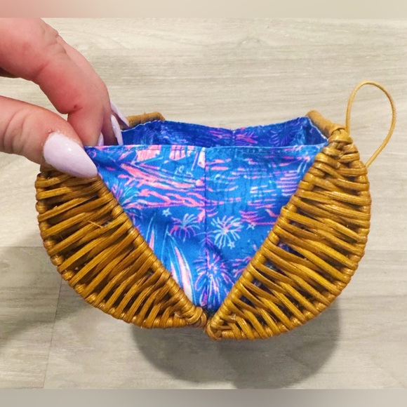 Lilly Pulitzer Wicker Clutch Case - Picture 4 of 8